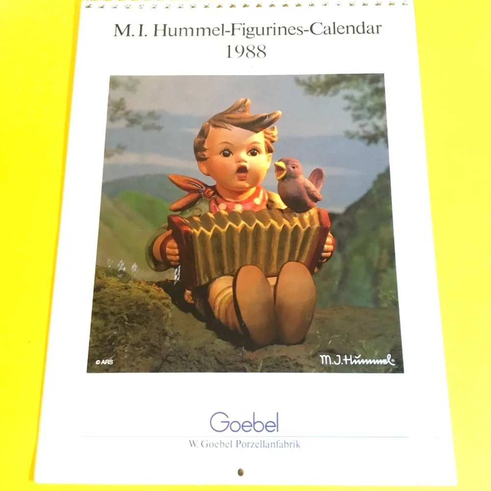 4 Vintage M I Hummel Calendars with Great Pictures